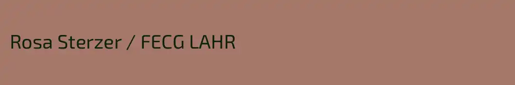 Rosа Sterzer / FECG LAHR